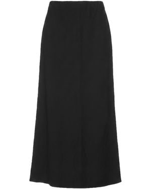RUE DU BAC Midi Skirt Polyester, Viscose, Elastane - Black
