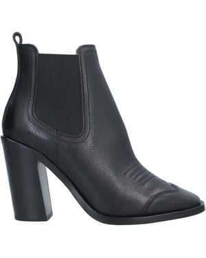 Off-White c/o Virgil Abloh Ankle Boots Soft Leather, Textile Fibers - Black