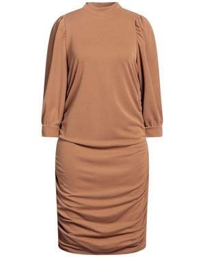 Minus Mini Dress - Brown