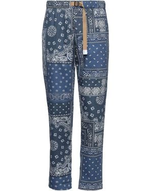 White Sand Pants - Blue