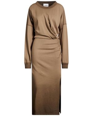 Isabel Marant Khaki Maxi Dress Organic Cotton, Polyester - Natural