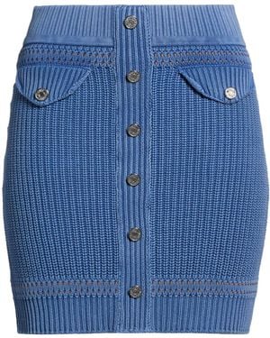 Moschino Mini Skirt Cotton, Polyamide, Rubber, Polyester - Blue