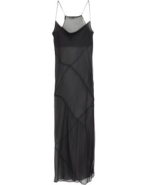 Patrizia Pepe Midi Dress Silk - Black