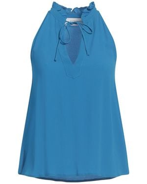 Beatrice B. Top Acetate, Silk - Blue