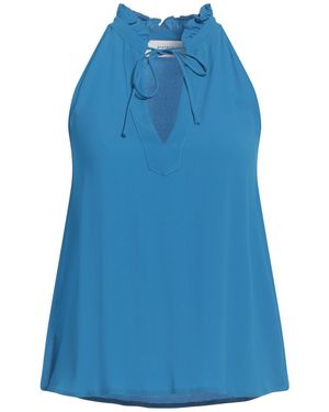 Beatrice B. Top Acetate, Silk - Blue