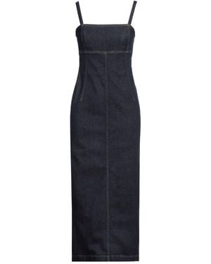 Weekend by Maxmara Midi Dress Cotton, Elastane - Blue