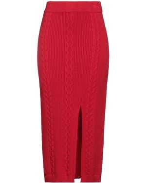 Patrizia Pepe Midi Skirt - Red