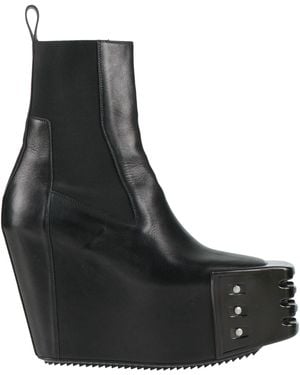 Rick Owens Ankle Boots Leather - Black