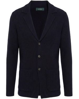 Zanone Strickjacke - Blau