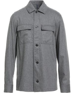 Incotex By Slowear Shirt Virgin Wool, Cashmere, Elastane - Gray