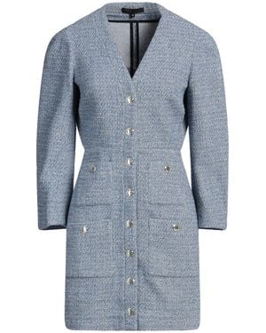 Maje Azure Mini Dress Cotton, Synthetic Fibres - Blue