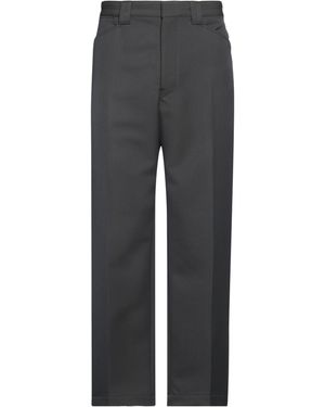 Lemaire Charcoal Trousers Polyester, Wool - Grey