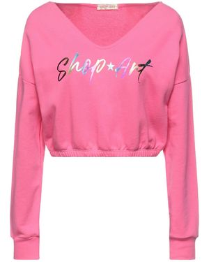 Shopart Fuchsia Sweatshirt Cotton - Pink