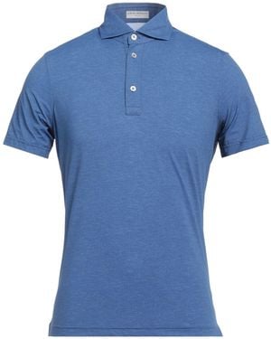 Ghirardelli Polo Shirt Nylon, Elastane - Blue