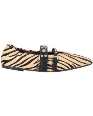 Ash Ballet Flats Leather - Natural