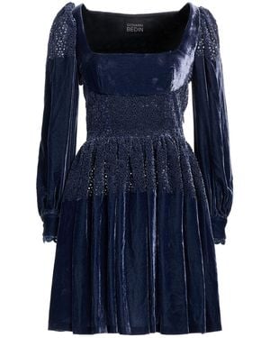 Giovanni bedin Mini Dress Viscose, Silk, Polyester - Blue