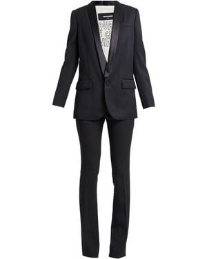 DSquared² Tailored Wool-Blend Pantsuit - Black
