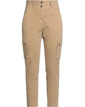 Aeronautica Militare Trousers Cotton, Elastane - Natural
