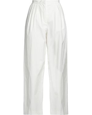 Maje Trousers Cotton - White
