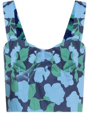 Marella Top Cotton, Elastane - Blue