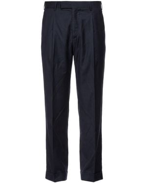PT Torino Pants Virgin Wool, Viscose, Elastane - Blue