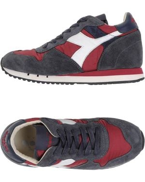 Diadora Trident W Nyl Sneakers Soft Leather, Textile Fibers - Red