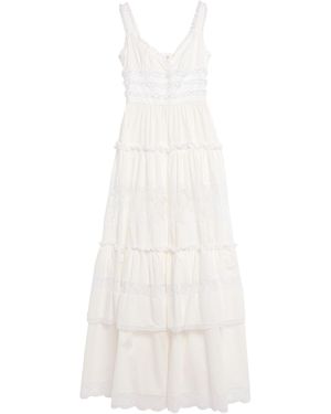 Dolce & Gabbana Maxi Dress Cotton, Polyamide - White