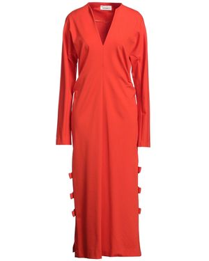 MEIMEIJ Midi Dress Viscose, Polyamide, Elastane - Red