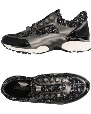 Docksteps Sneakers Leather, Textile Fibers - Black