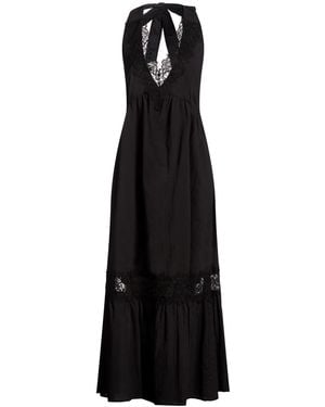Compagnia Italiana Maxi Dress Cotton - Black