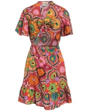 Dixie Mini Dress Cotton - Red