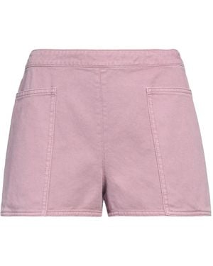 Max Mara Light Denim Shorts Cotton - Pink