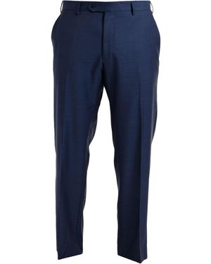 Luigi Bianchi Pants Wool - Blue