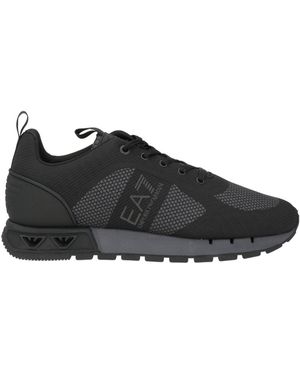 EA7 Trainers Polyester, Polyurethane - Black