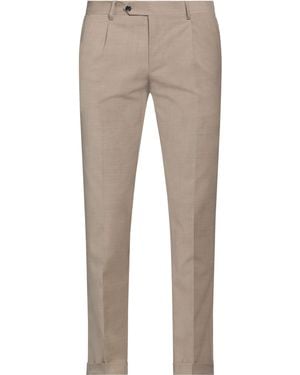 Barba Napoli Trousers Polyester, Wool, Elastane - Natural