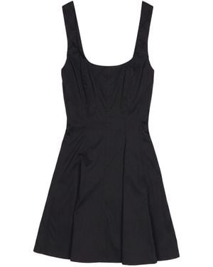 Patrizia Pepe Mini Dress Cotton, Polyamide, Elastane - Black