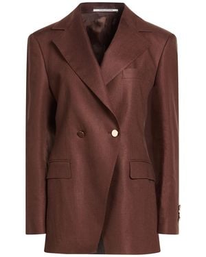 Tagliatore 0205 Blazer Linen - Brown