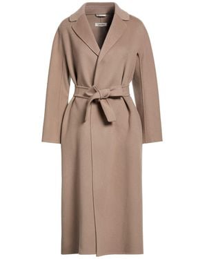 Max Mara Coat Virgin Wool - Natural