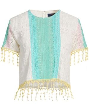 Trussardi Top Cotton - Blue