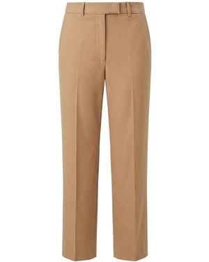Frankie Shop Camel Trousers Polyester, Virgin Wool, Elastane - Natural