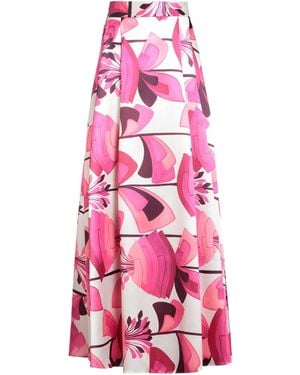 CAMILLA Fuchsia Maxi Skirt Polyester - Pink