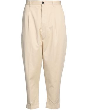 Ami Paris Tapered Cotton Twill Chino Trousers - Natural