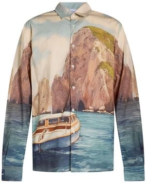 FAMILY FIRST Shirt Viscose - Blue
