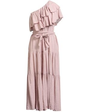 Pearl & Caviar Maxi Dress Cotton, Tencel, Linen - Pink