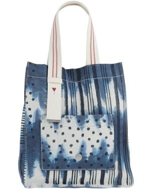 High Slate Handbag Cotton, Linen - Blue