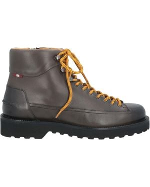 Bally Charcoal Ankle Boots Calfskin - Brown