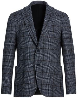 Tombolini Midnight Blazer Wool, Cotton, Linen - Blue