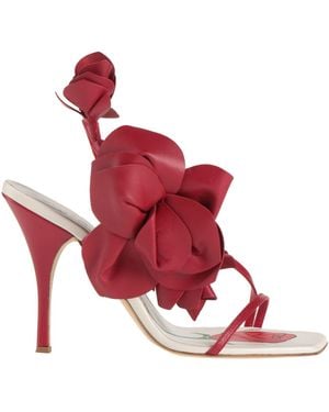 Magda Butrym Sandals Calfskin - Red