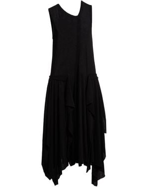 Yohji Yamamoto Midi Dresses - Black