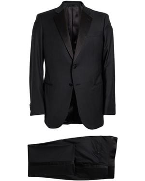 Giorgio Armani Suit Virgin Wool, Cashmere - Black